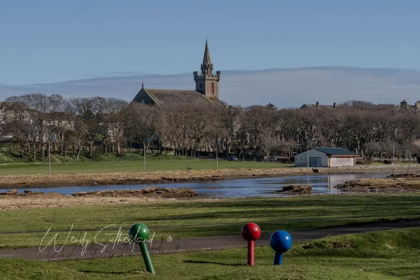St Fergus Church and Wick Riverside - photo by Wendy Sutherland